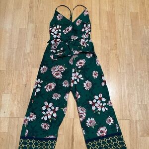Floral Green Jumpsuit
